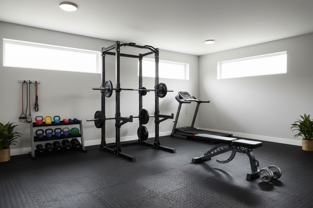 How to Actually Fit Strength Training Machines in a 1-Car Garage