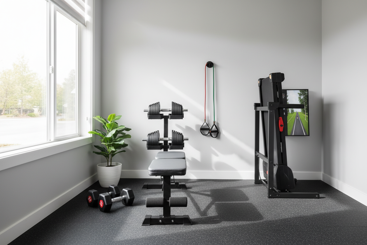 I Built a Home Gym Small Enough for a Bedroom