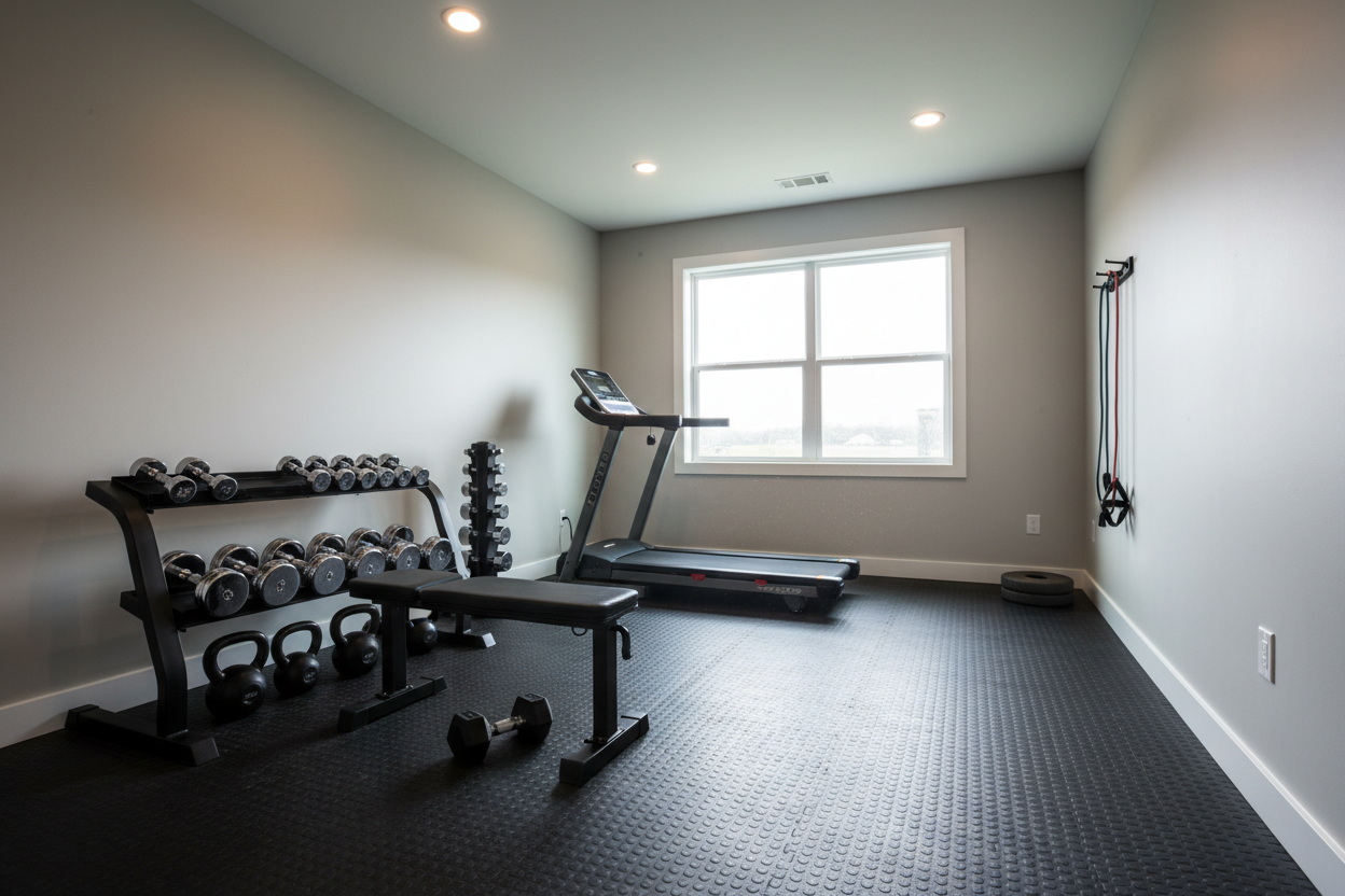 Stop Stepping Over Your Gear: Better Small Home Gyms Ideas