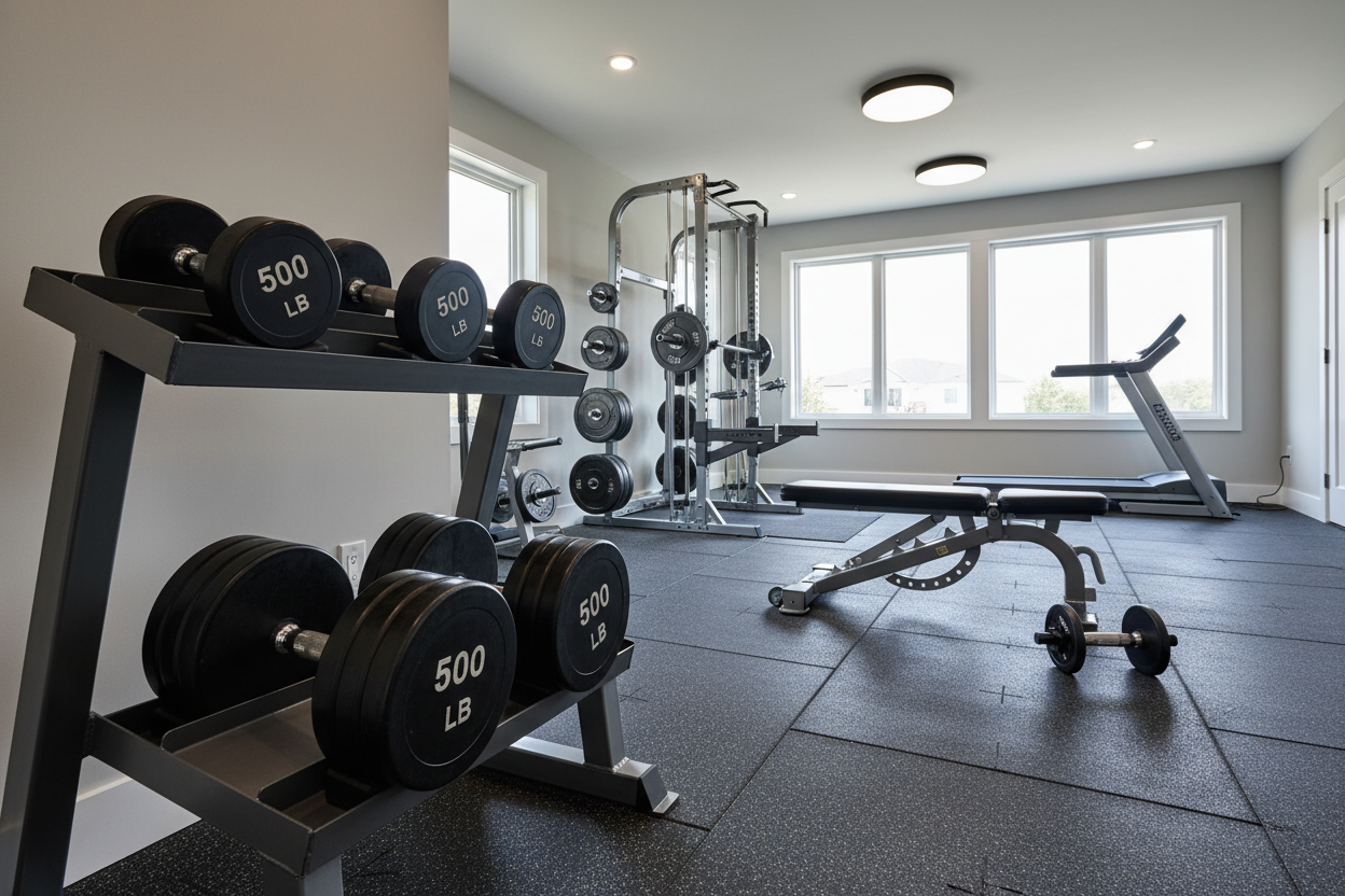 Can Your Garage Floor Handle a 500 lb Dumbbell Rack?