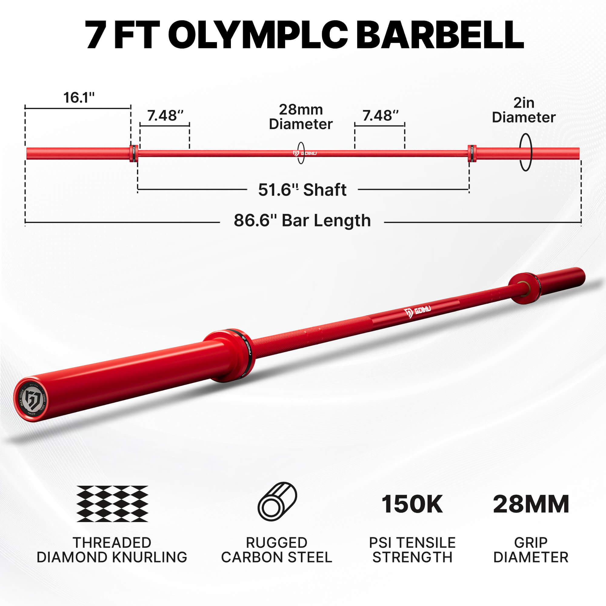 20KG Olympic Barbell PB01
