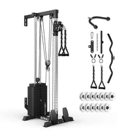 Wall-Mounted Cable Station with 140lbs Weight Stack WM2-V4