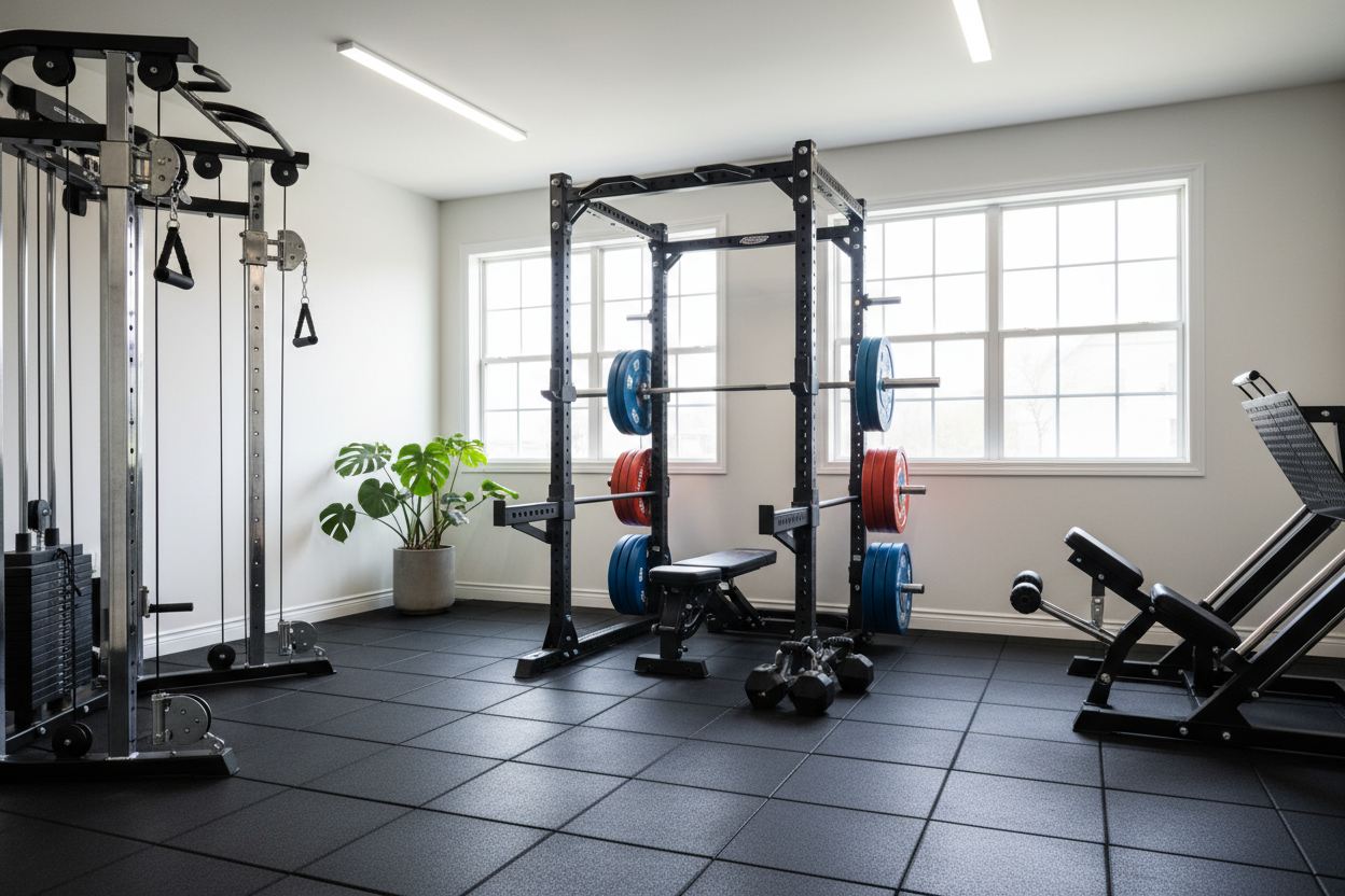 I Built a Power Rack Setup But Still Missed The Gym Machines