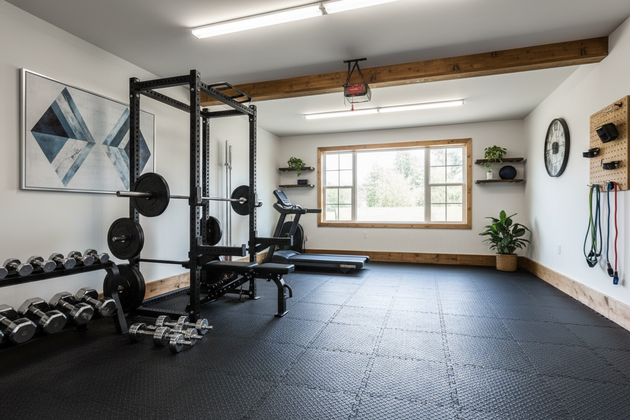 I Split My Space Between a Garage and Gym (Here's How It Works)