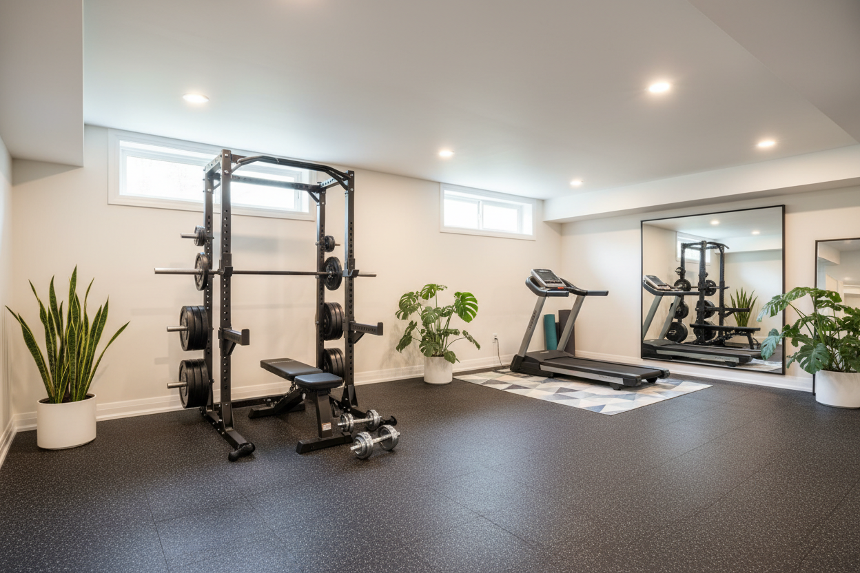I Fixed My Depressing Basement Gym Decor (Without Cheesy Posters)