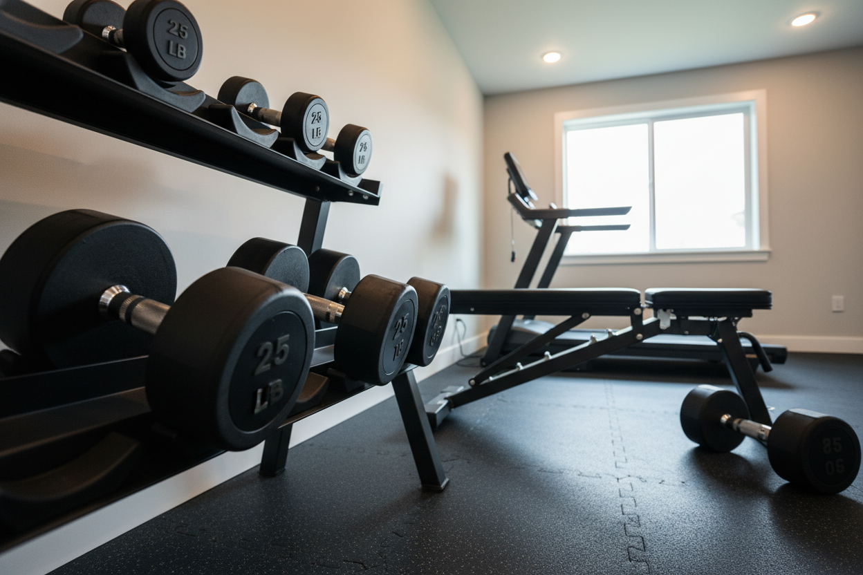 I Built a Full Garage Routine Around a 25 lb Dumbbells Set of 2