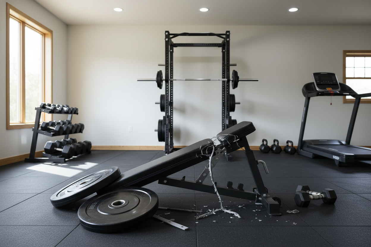 Why Your Cheap Plastic Exercise Bench Is a Disaster Waiting to Happen