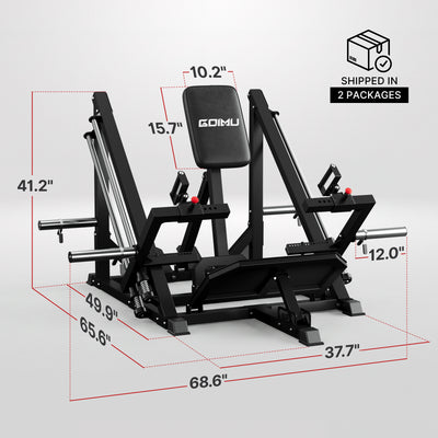 Plate-Loaded T-Bar Row Machine RM02