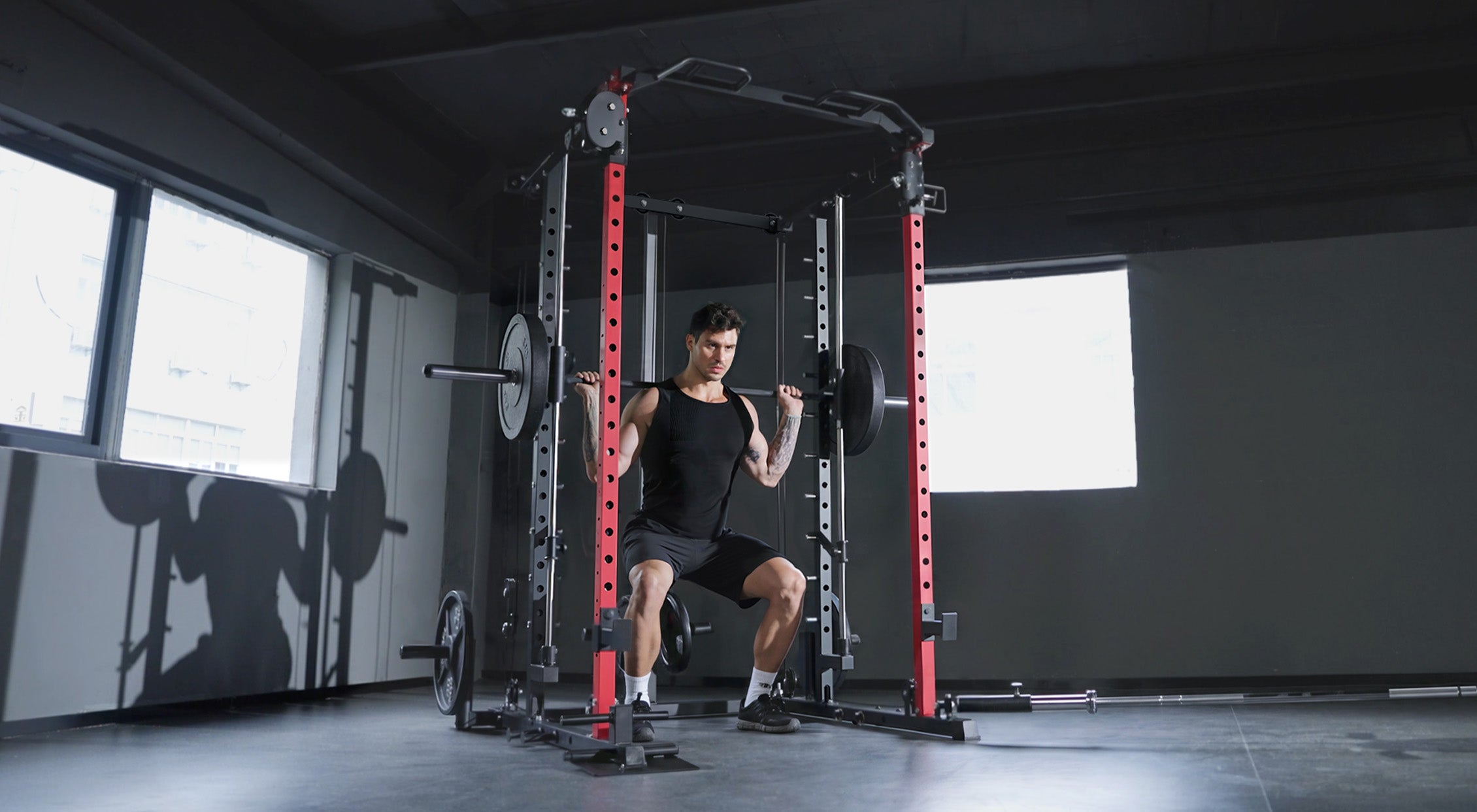 All-in-One Smith Machine with Cable Crossover S1-V4 – Goimu