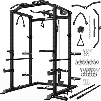 Cage à squat avec système de tirage vertical et horizontal C1-V4