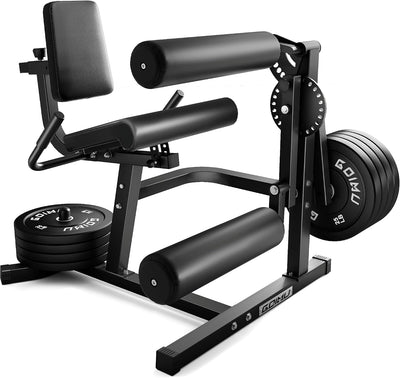 Black gym machine on a white background.