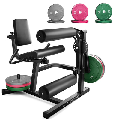 Z2-V4 Leg Extension & Hamstring Curl Machine with Colorful Weights 100lbs