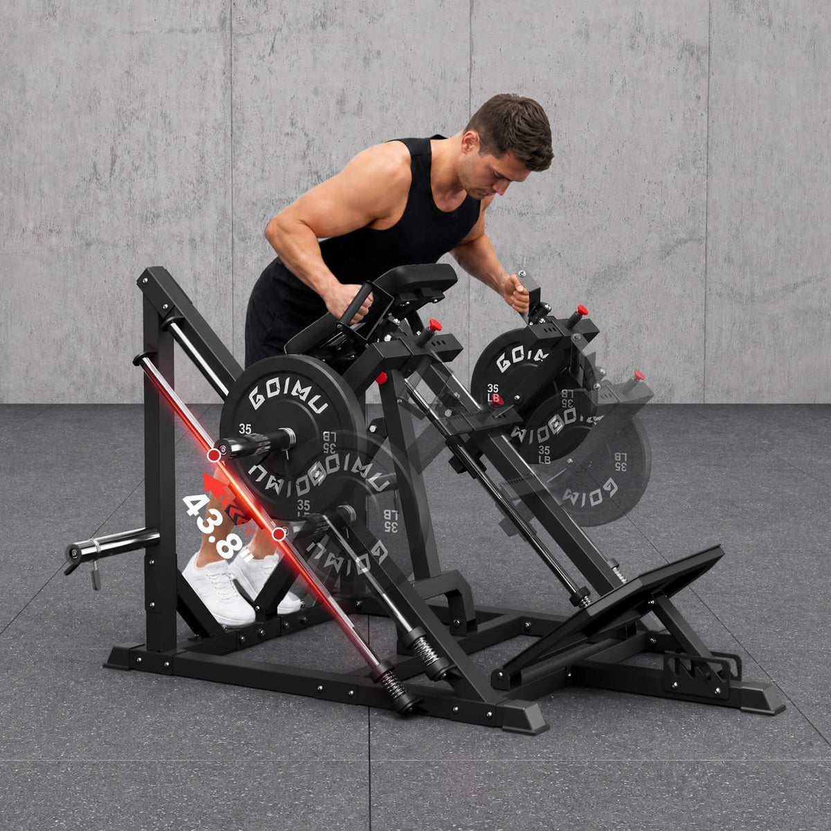 Plate-Loaded T-Bar Row Machine RM02