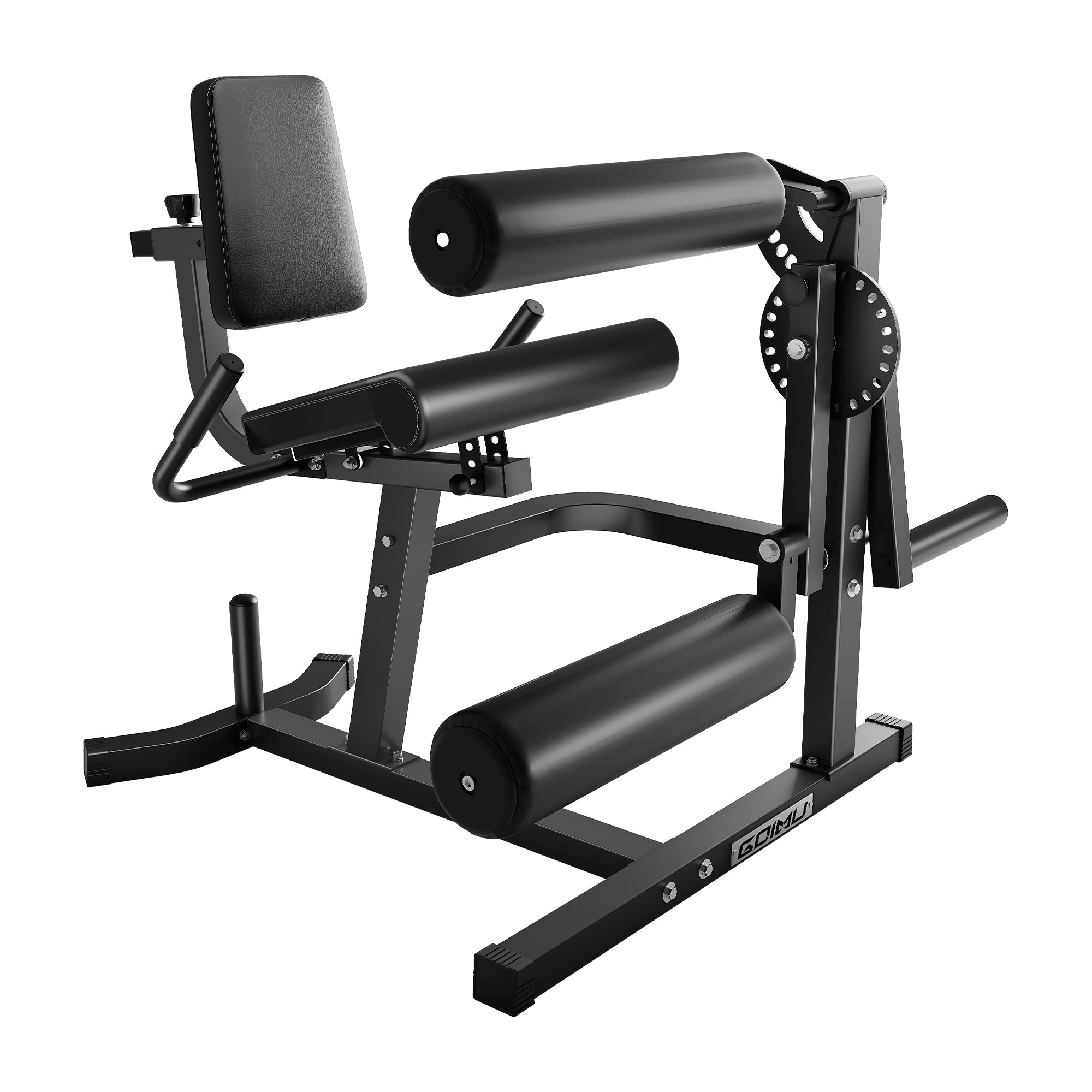 Black gym machine on a white background