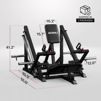 Plate-Loaded T-Bar Row Machine RM02