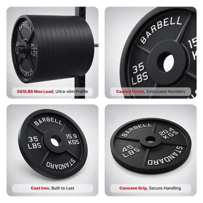 Ensemble de plaques en caoutchouc - Noir mat MB01