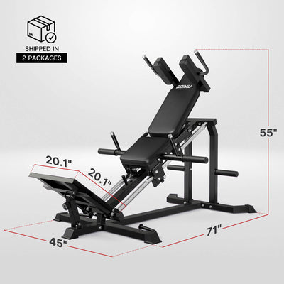 Gym bench with dimensions on a white background.#color_black