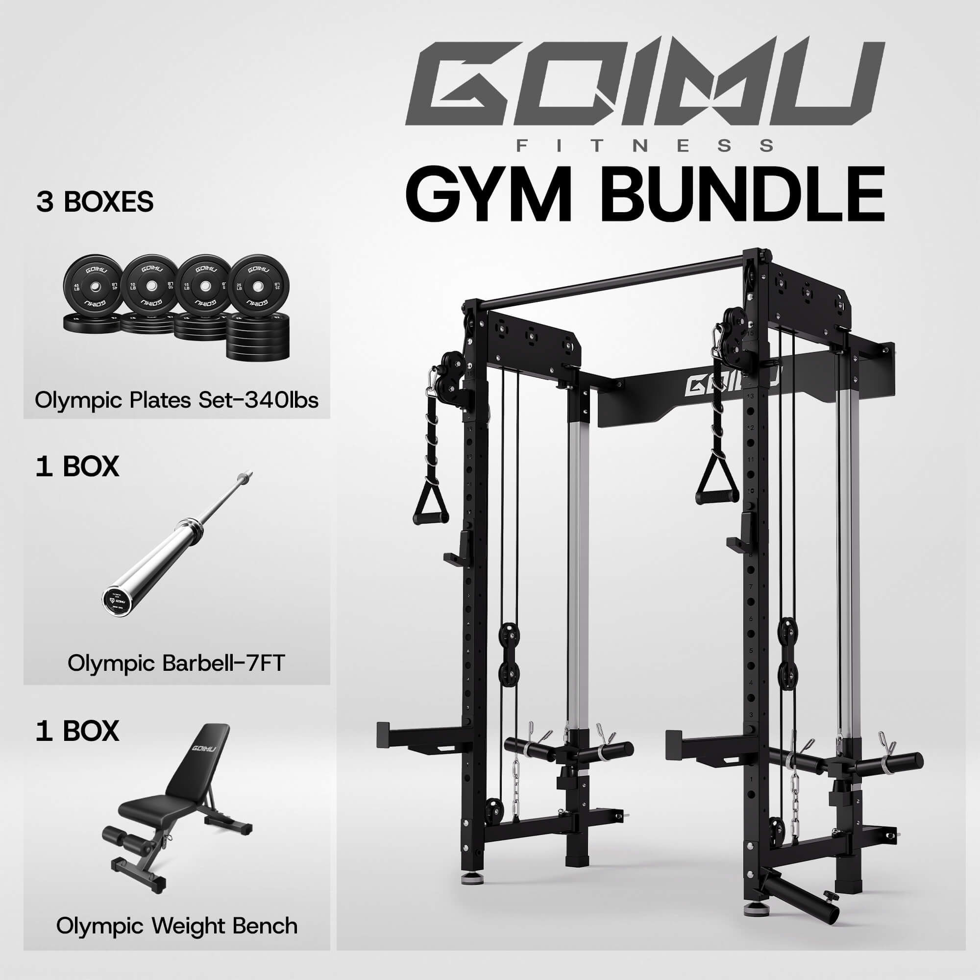 Folding Wall Mounted Power Rack WM3-V4