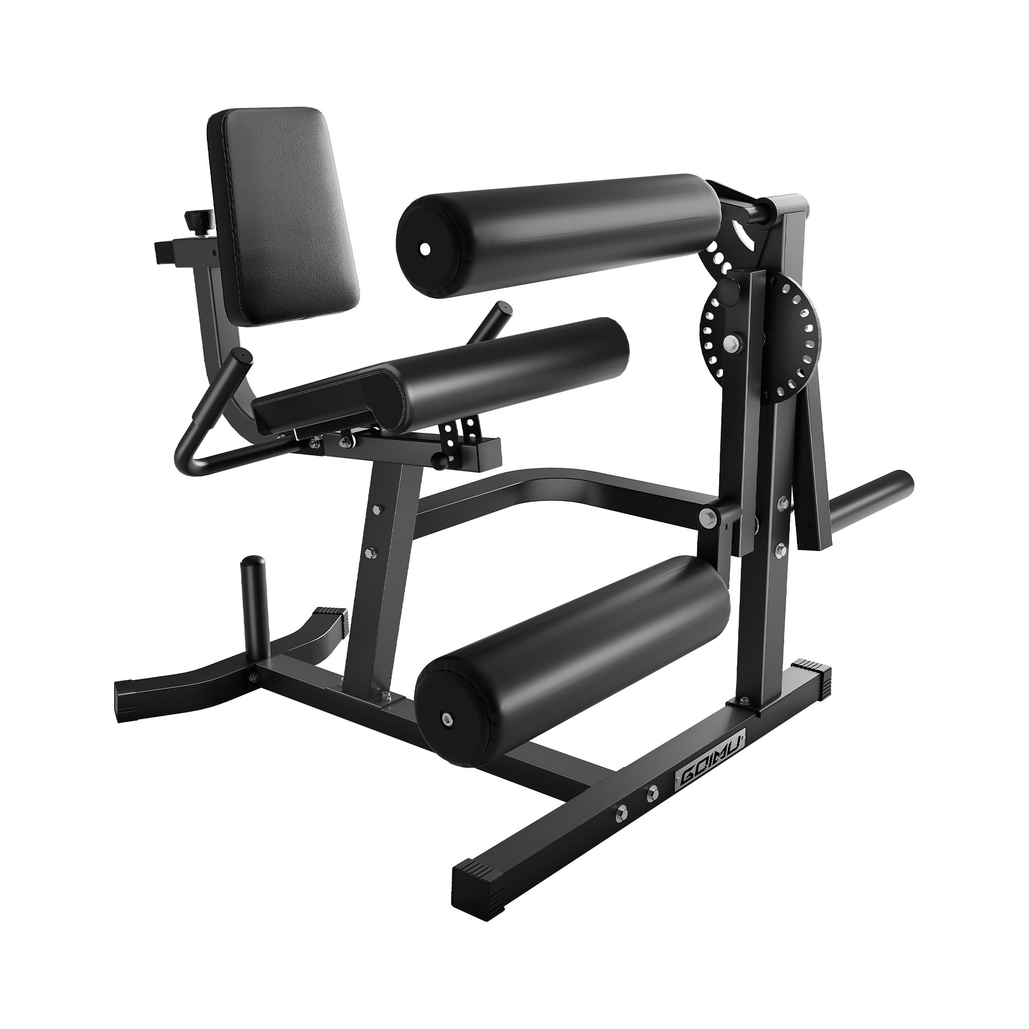 Black gym machine on a white background.#color_black
