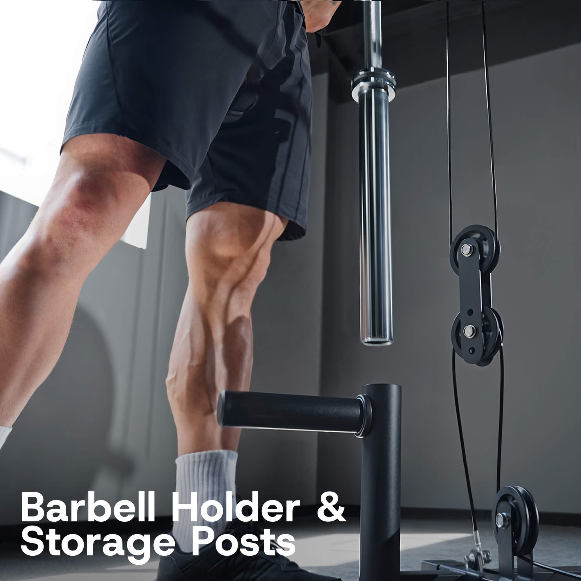 All in One Smith Machine with Cables Crossover System, Squat