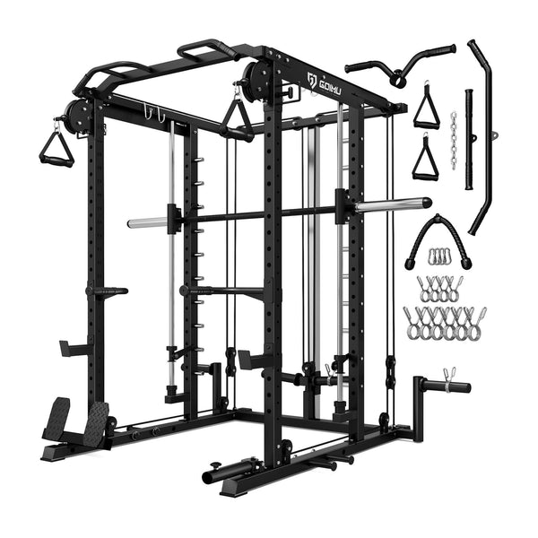 All-in-One Smith Machine with Cable Crossover S1-V4 – Goimu