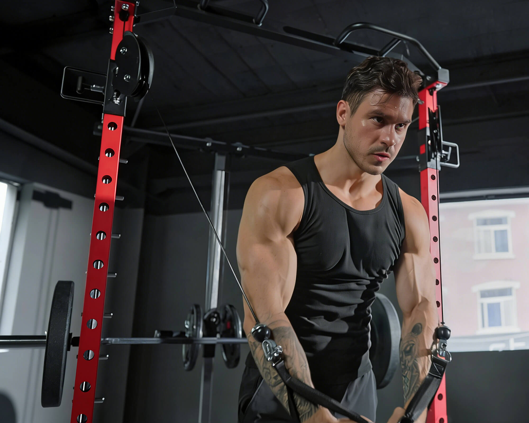 All-in-One Smith Machine with Cable Crossover S1-V4 – Goimu