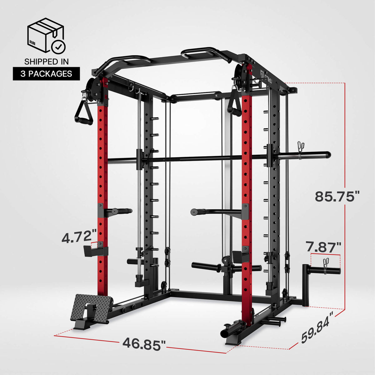 All-in-One Smith Machine with Cable Crossover S1-V4 – Goimu