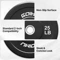 Weight plate with 'Gorilla' branding and specifications on a white background