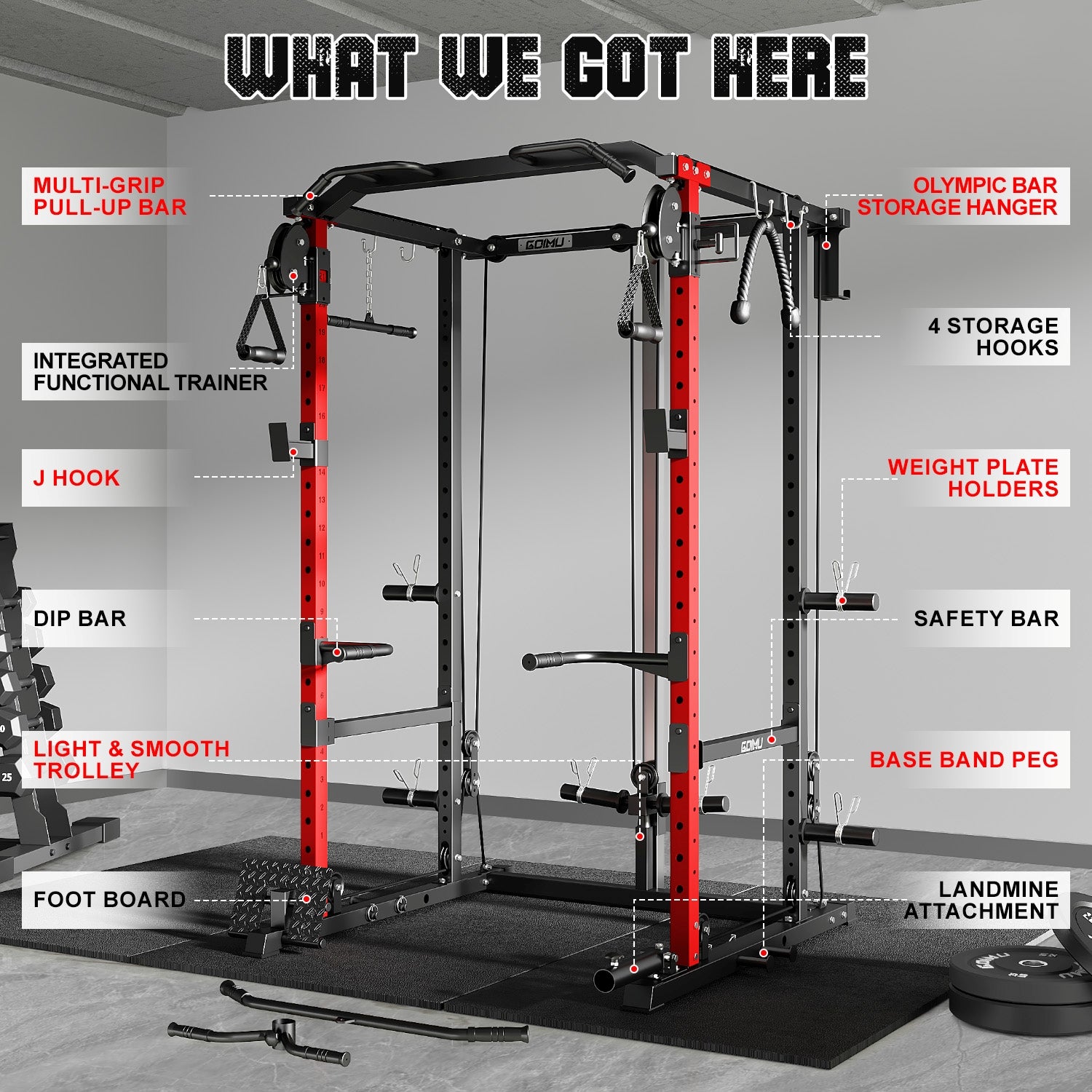Power Cage with Cable Crosssover Machine R1-V4