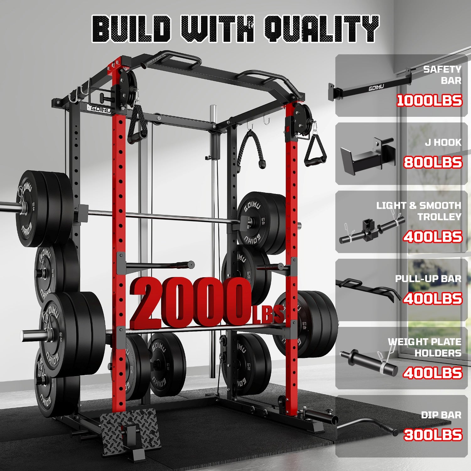 Power Cage with Cable Crosssover Machine R1-V4