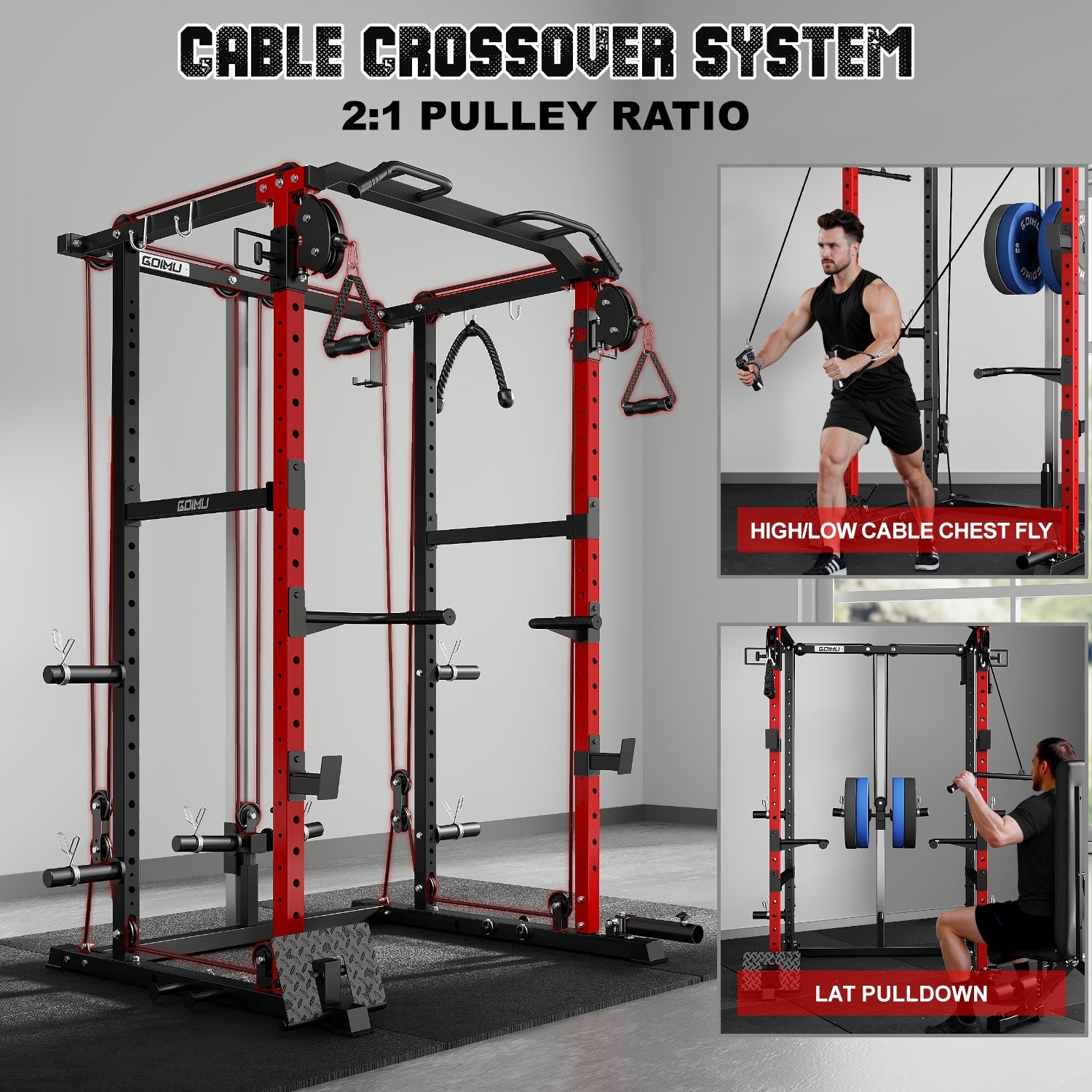 Power Cage with Cable Crosssover Machine R1-V4